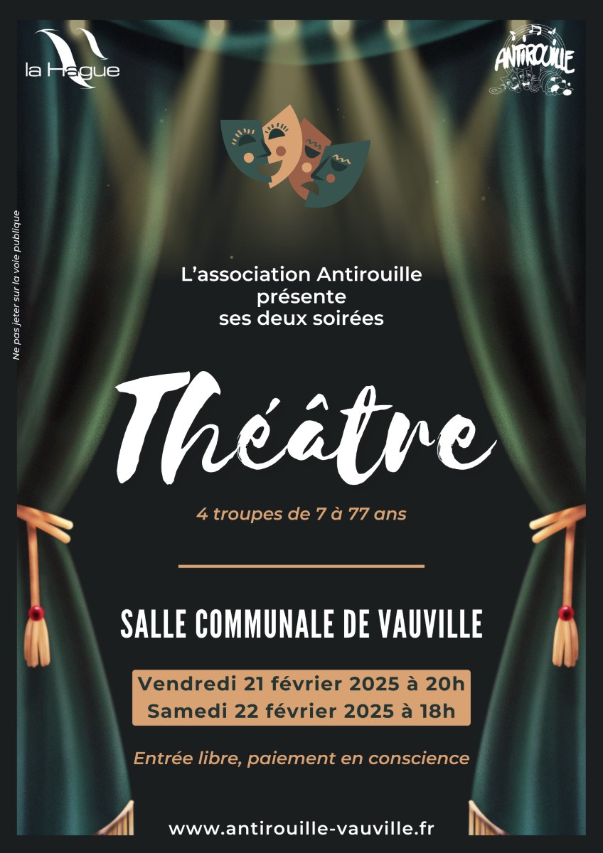 Stages theatre 2025 - représentations Flyer